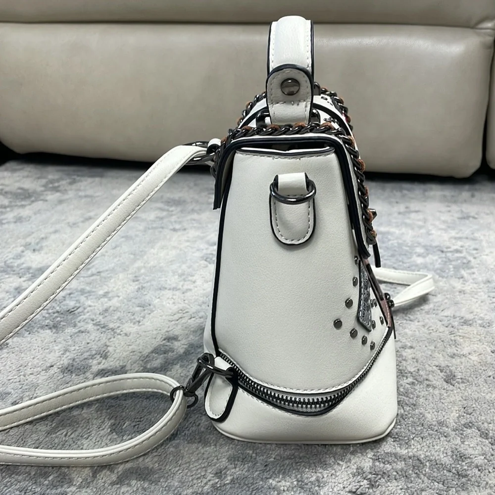 Tokyo Japan Boutique Fashion Backpack Convertible Shoulder Bag Sling Patches